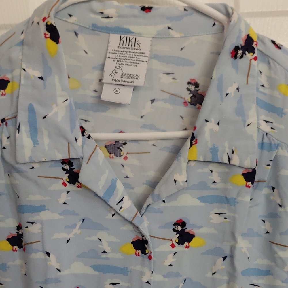 Her Universe Ghibli Studio Kiki's Delivery Service Pattern Shirt
